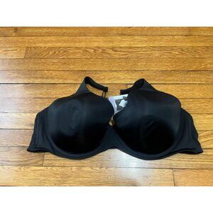 Catherine's Intimates Black Bra Padded Women's Size 52D NWT $49.95